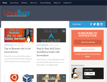 Tablet Screenshot of linuxbuzz.com